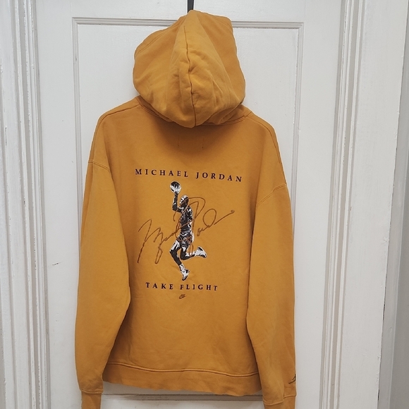 Jordan Yellow Pullover Hoodie with Graphic - Picture 8 of 11